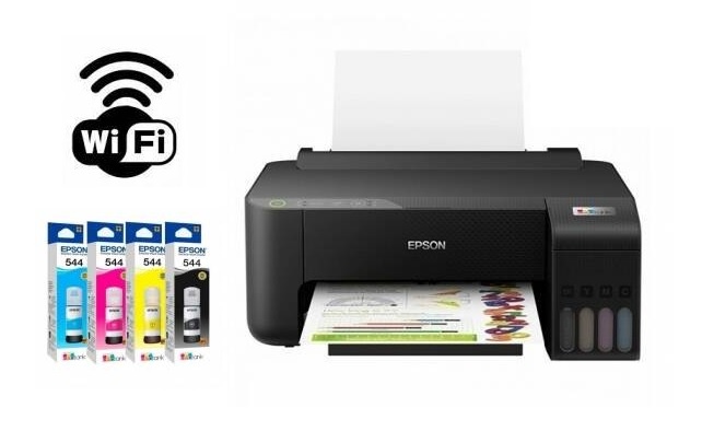 Combo Impresora Epson EcoTank L1250 Wi-Fi 5760x1440ppp + 4 Botellas T544 - Imagen 5