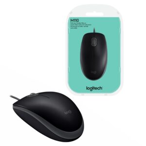 Mouse Logitech M110 Silent Óptico USB Negro