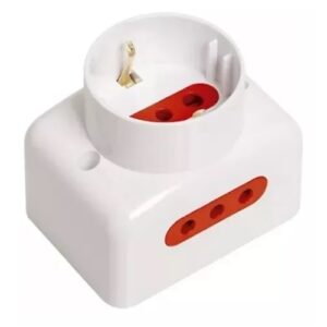 Tomacorriente de pared 1xSchuko + 2x3L Conatel
