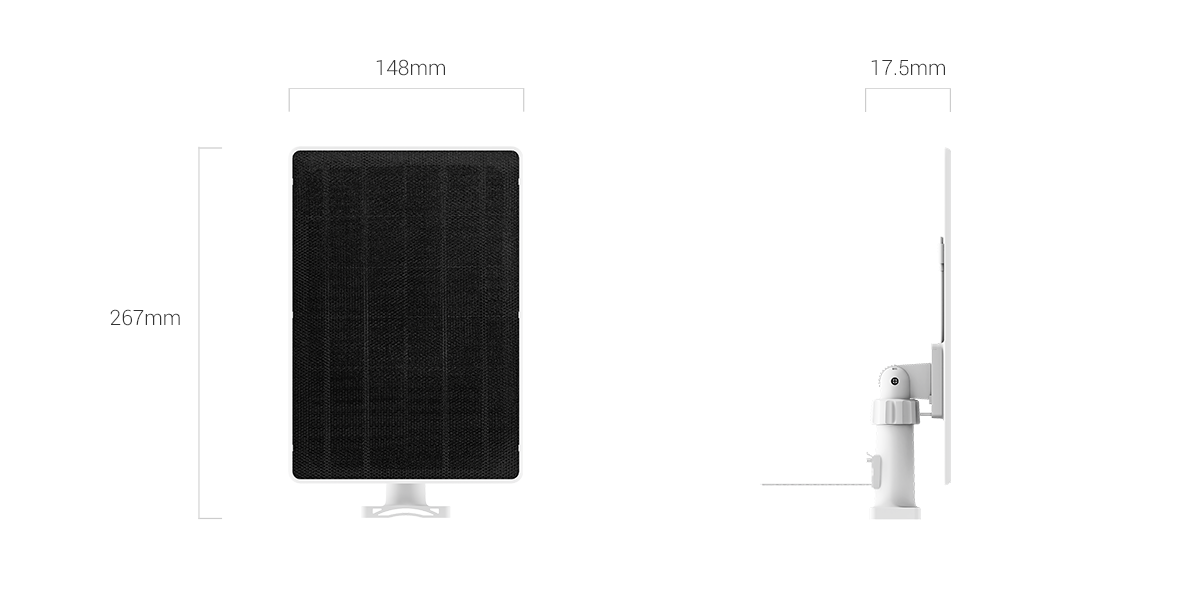 Panel Solar Ezviz CS-PSP8 8w USB-C - Imagen 2