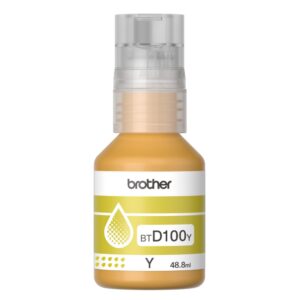 Botella tinta Brother BTD100Y Amarilla