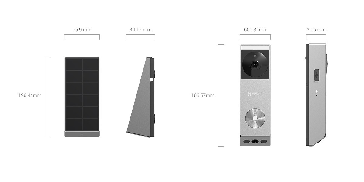 Timbre inteligente Ezviz EP3x Pro 2K / FullHD - Imagen 2