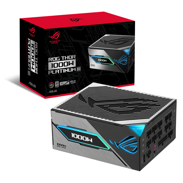 Fuente Asus ROG Thor 1000P3 Gaming 1000W 80 Plus Platinum ATX 3.1 - Imagen 2