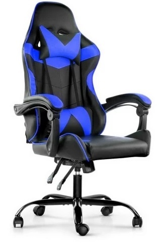 Silla Gamer Lumax ROM negro/azul - Imagen 3