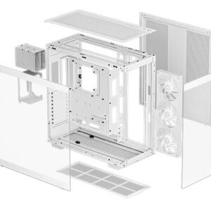 Gabinete DeepCool CH780 WH Panorámico ATX Blanco