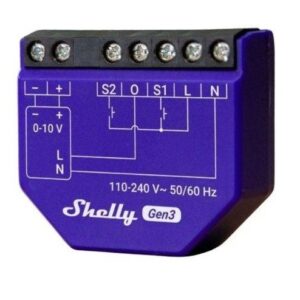 Controlador Shelly 0/1-10V PM Gen3 Wi-Fi con Medición
