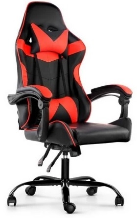 Silla Gamer Lumax ROM Negro/Rojo Reclinable - Imagen 3