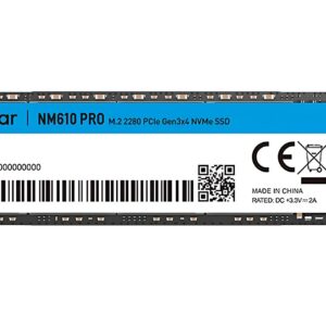 Disco SSD Lexar 500GB M.2 2280 NVMe PCIe Gen3x4