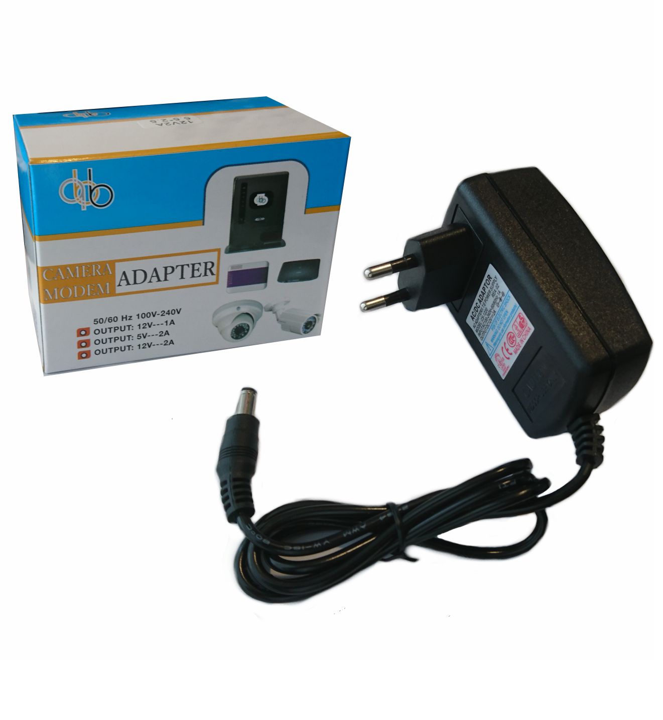 Fuente de Alimentación 12V 2A para Cámaras CCTV