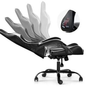 Silla Gamer Lumax ROM negro/blanco