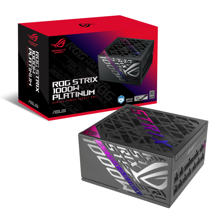 Fuente Asus ROG Strix 1000P Gaming 1000W 80 Plus Platinum ATX 3.1 - Imagen 2