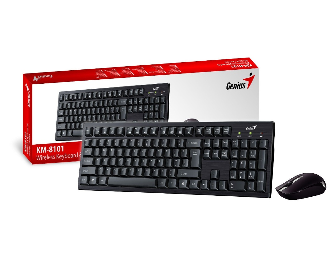Combo Genius KM-8101 teclado y mouse inalambrico - Imagen 2