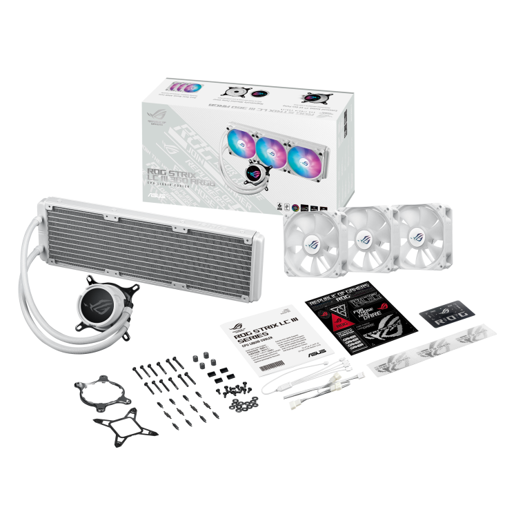 Cooler Líquido Asus ROG Strix LC III 360 ARGB LCD Blanco - Imagen 3