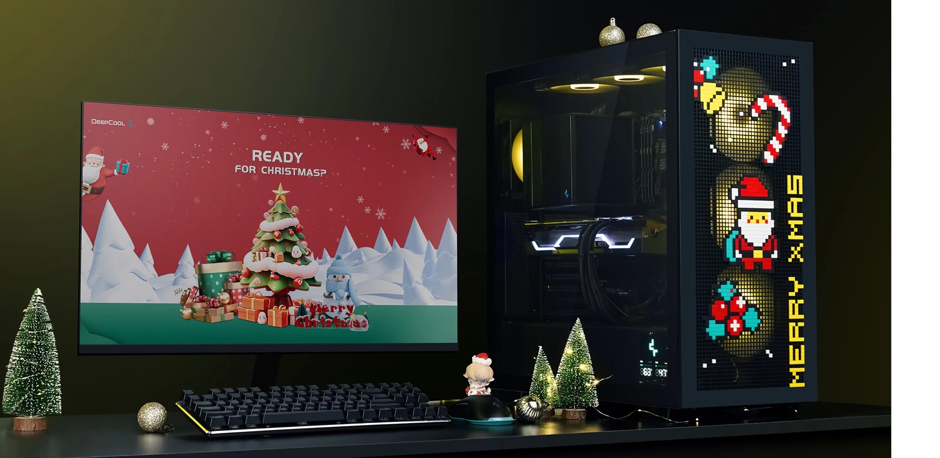 Pines DeepCool Pixel Series Negro para personalizar gabinetes