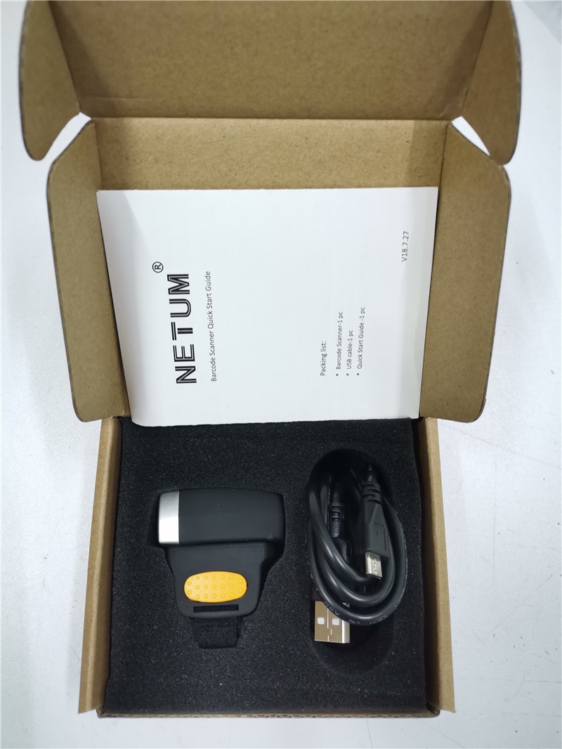 Lector de código de barras Netum 2D tipo Anillo inalámbrico - Imagen 5