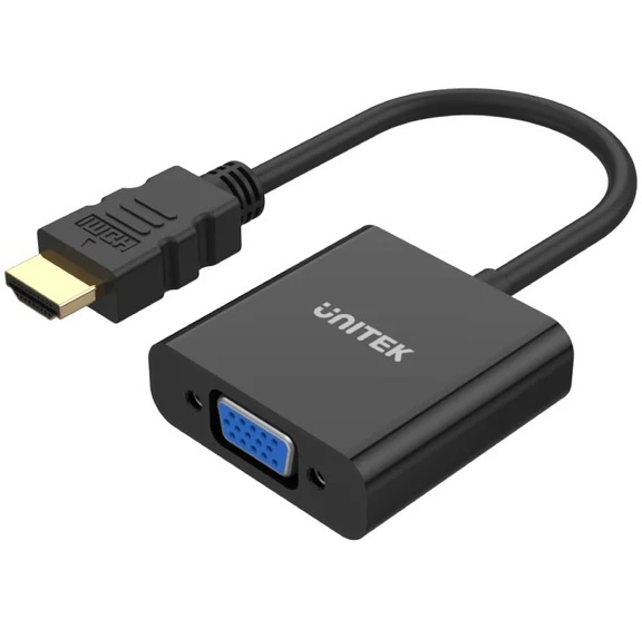 Adaptador Unitek HDMI a VGA con audio - Imagen 2
