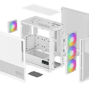 Gabinete DeepCool CH560 Digital ATX Flujo de Aire Blanco