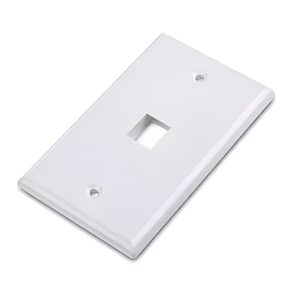 Plaqueta RJ45 NRG+ 1 puerto blanca