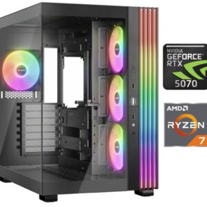 Equipo Gamer Ryzen 7 7800X3D, 32GB, 1TB, RTX 5070 12GB