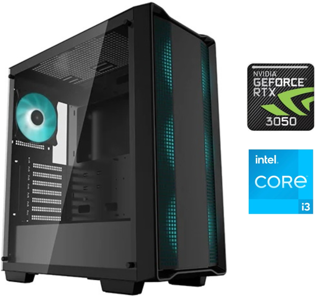 Equipo Gamer Core i3 14100F, 16GB, 1TB, RTX 3050 6GB