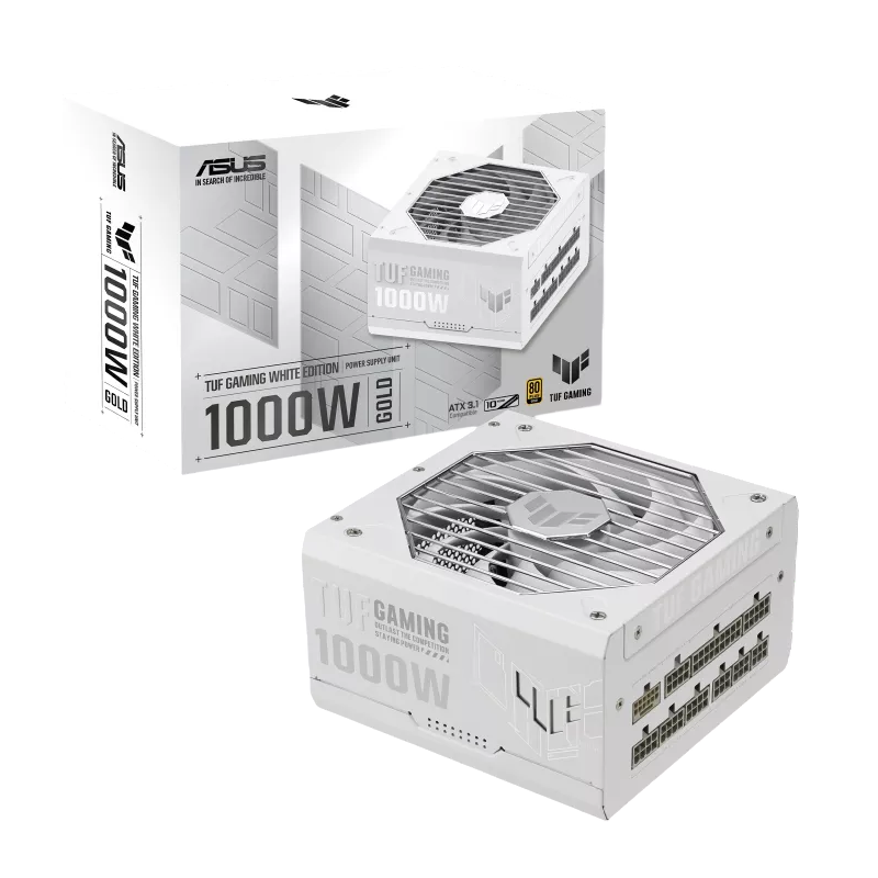 Fuente Asus TUF Gaming 1000G 80 Plus Gold ATX 3.1 Blanca - Imagen 2