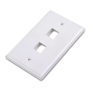 Plaqueta RJ45 NRG+ 2 puertos blanca