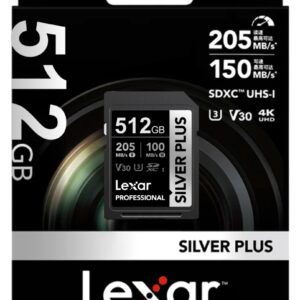 Memoria SDXC Lexar Pro 512GB Silver Plus