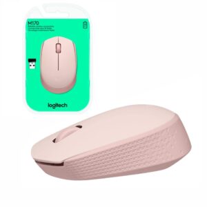 Mouse Logitech M170 inalámbrico rosado