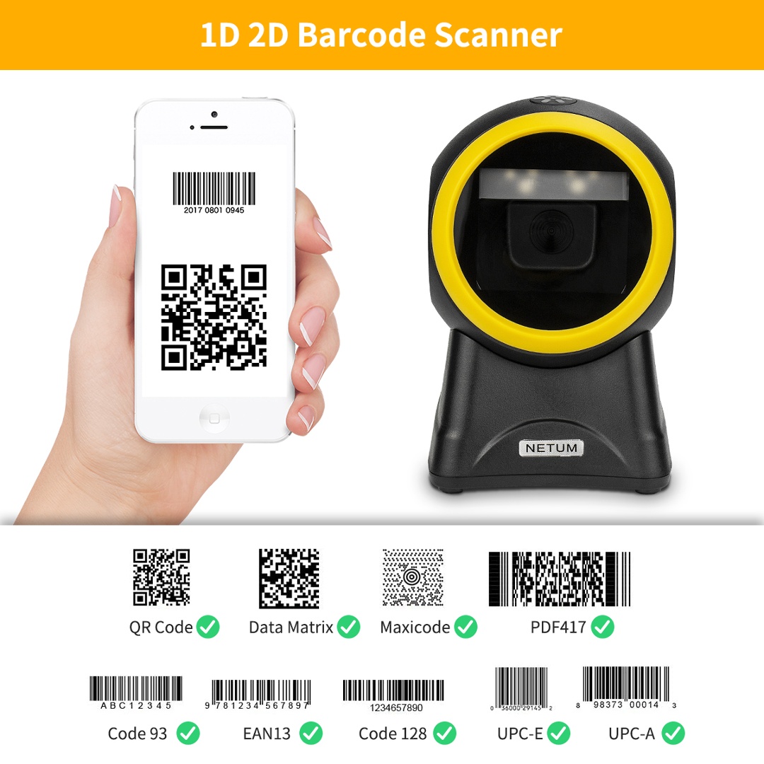 Lector de código de barras Netum 2D Omnidireccional - Imagen 4