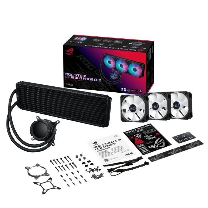 Cooler Líquido Asus ROG Strix LC III 360 ARGB LCD Negro - Imagen 3