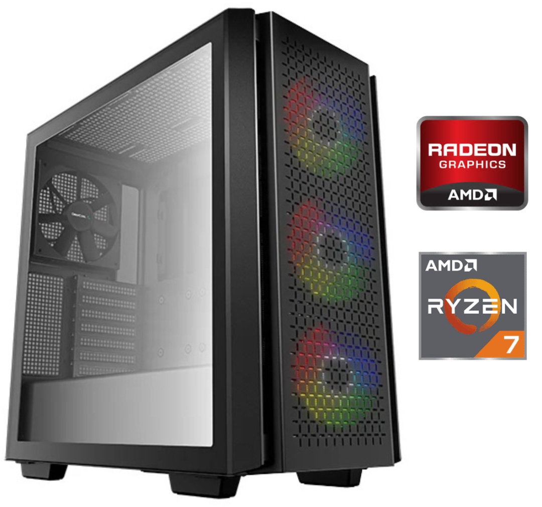 Equipo Gamer Ryzen 7 5700G, 16GB, 1TB, Gráficos Radeon