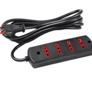 Alargue 3 metros 4xbipaso a ficha 3L Conatel negro