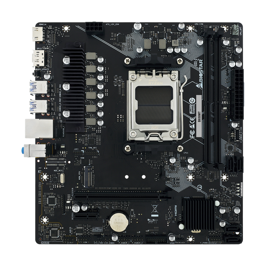 Motherboard BioStar B650MT AM5 DDR5 Micro-ATX - Imagen 3