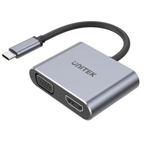 HUB USB-C Unitek 4 en 1 Dual Display, PD 100w - Imagen 3