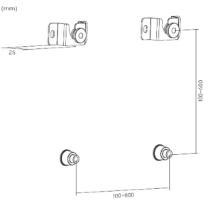 Soporte fijo para TV hasta 70"
