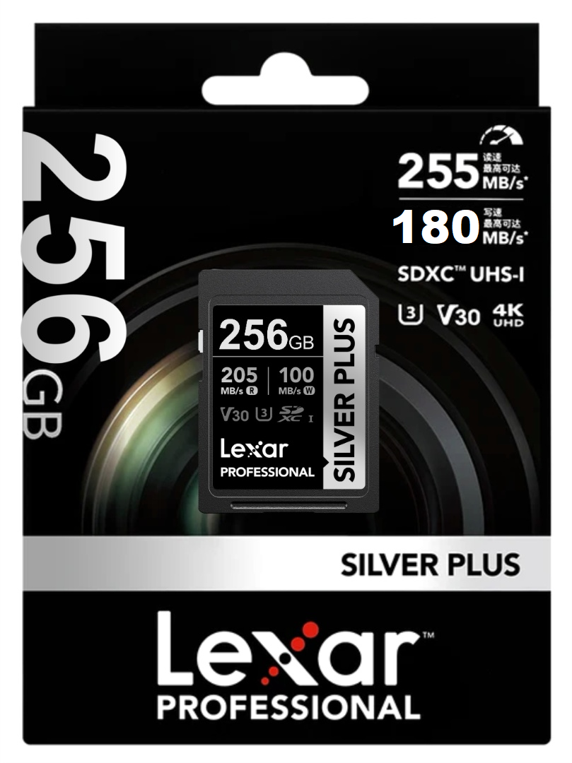 Memoria SDXC Lexar Silver Plus 256GB UHS-I U3 V30 - Imagen 2