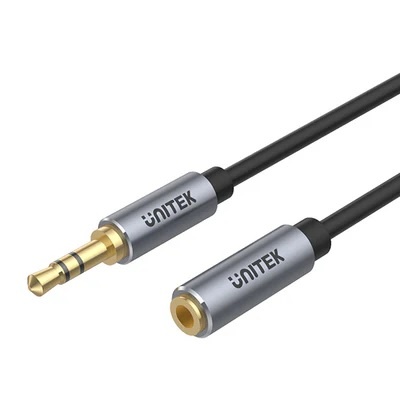 Cable AUX audio Unitek 3.5mm macho/hembra 1m - Imagen 2