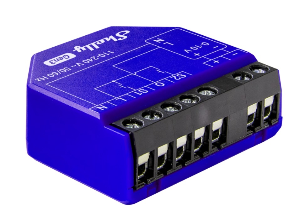 Controlador Shelly 0/1-10V PM Gen3 Wi-Fi con Medición - Imagen 3