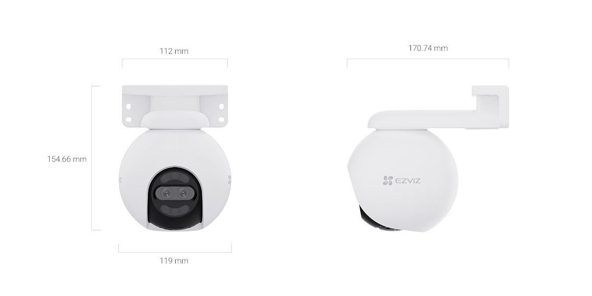 Camara Wifi Ezviz CS-H80x 4K con movimiento
