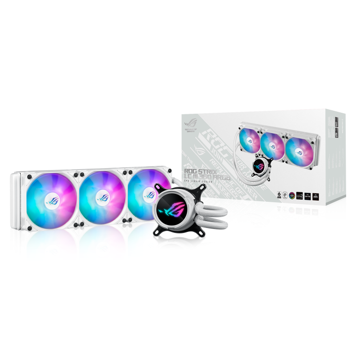 Cooler Líquido Asus ROG Strix LC III 360 ARGB LCD Blanco - Imagen 2