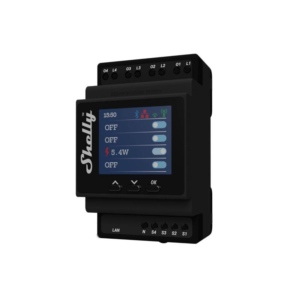 Rele Shelly Pro 4PM cuádruple Wi-fi DIN - Imagen 2