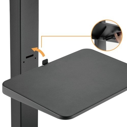 Soporte movil para TV hasta 65" con estante - Imagen 3
