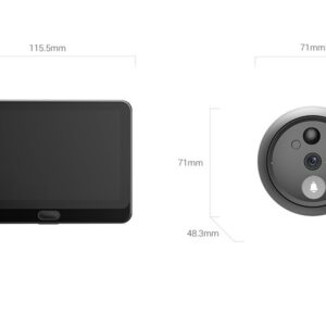 Mirilla Inteligente Ezviz HP4 2MP con Pantalla 4.3