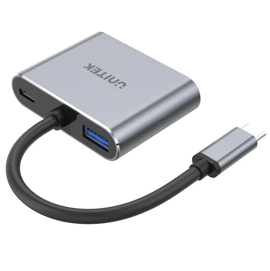 HUB USB-C Unitek 4 en 1 Dual Display, PD 100w - Imagen 2