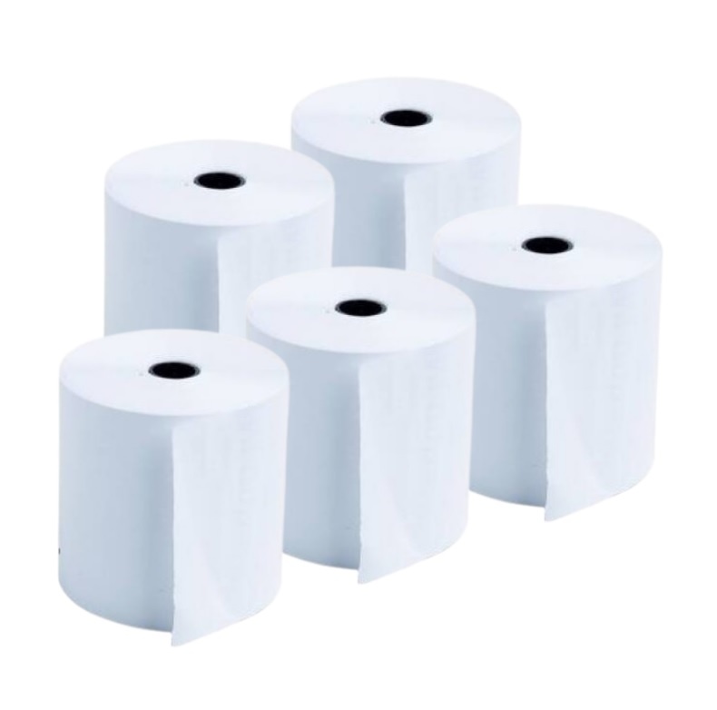 Rollos para impresora térmica 80x80x13 pack x 5 - Imagen 2