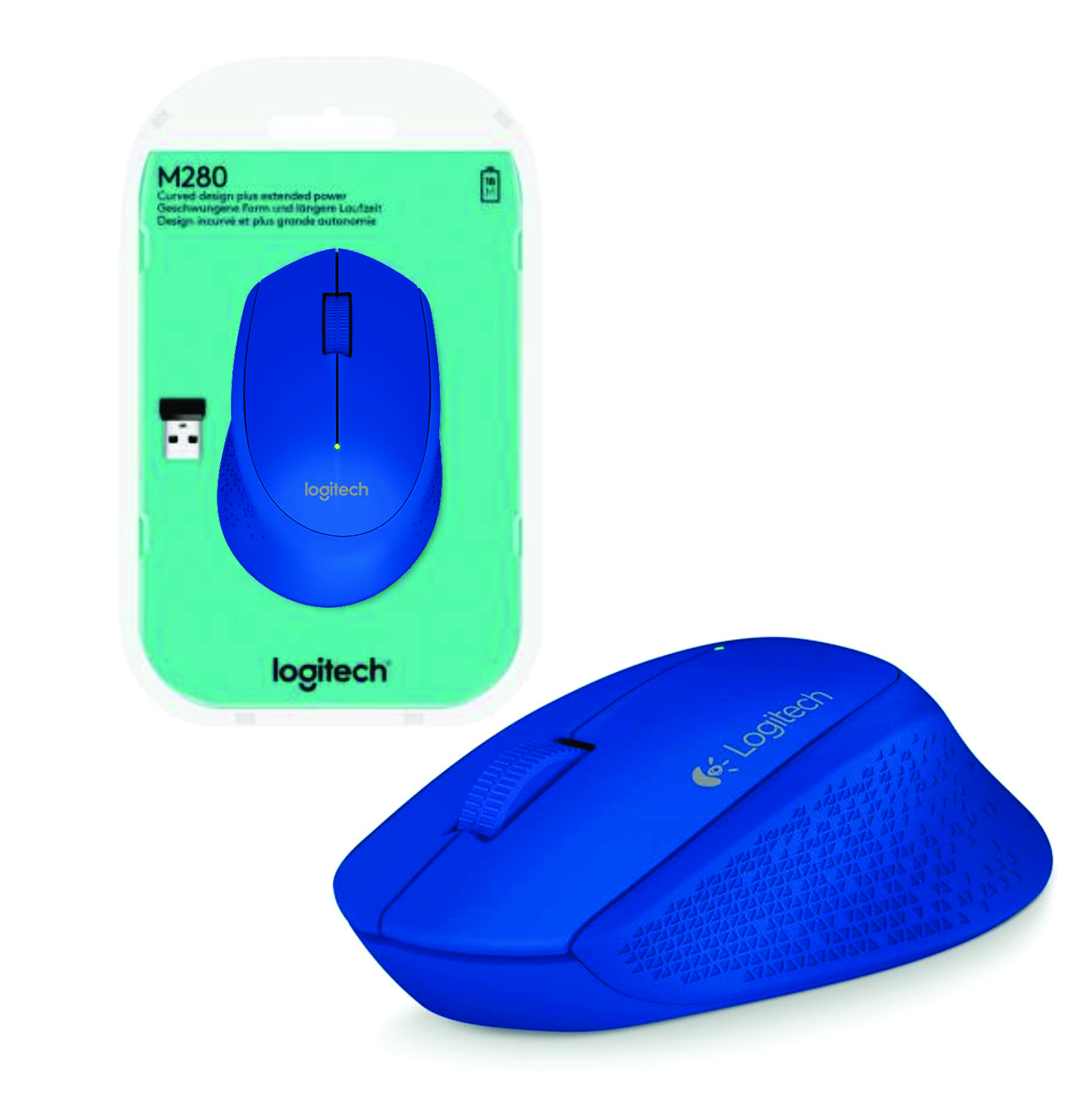 Mouse Logitech M280 Inalámbrico Azul