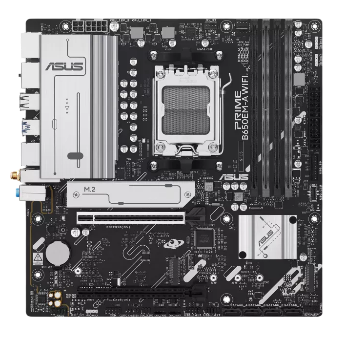Motherboard Asus Prime B650EM-A WiFi AM5 DDR5 Micro-ATX - Imagen 2