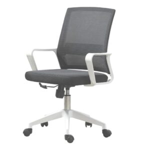 Silla de Oficina Ryan Ergonómica Gris/Blanco