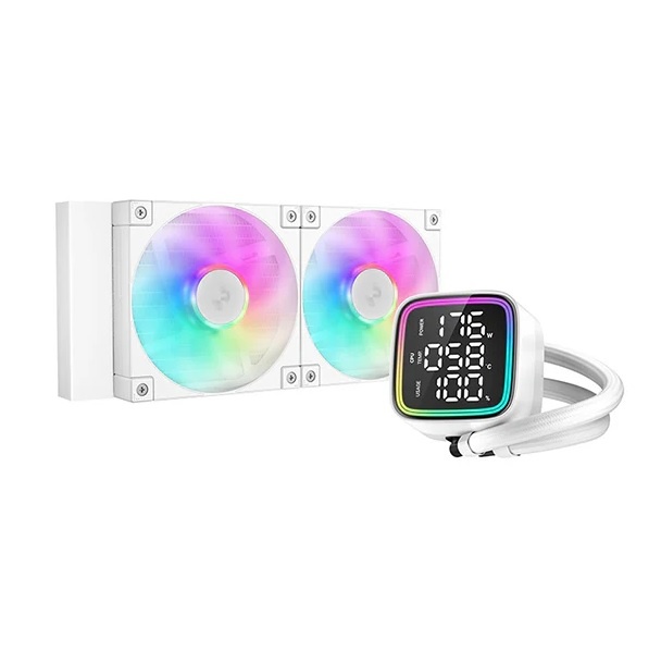Cooler Líquido DeepCool LD240 ARGB Blanco Pantalla LCD - Imagen 2