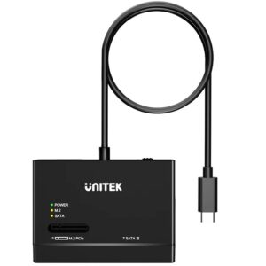 Adaptador Externo Unitek USB-C para discos 2.5", 3.5" y M.2
